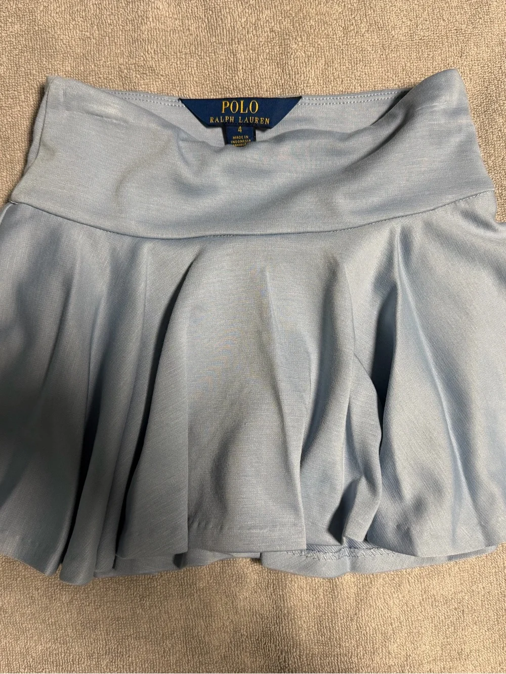 Polo Ralph Lauren Girls' Ponte Boxy T-Shirt & Skort, 2-Piece Set 4T NWT